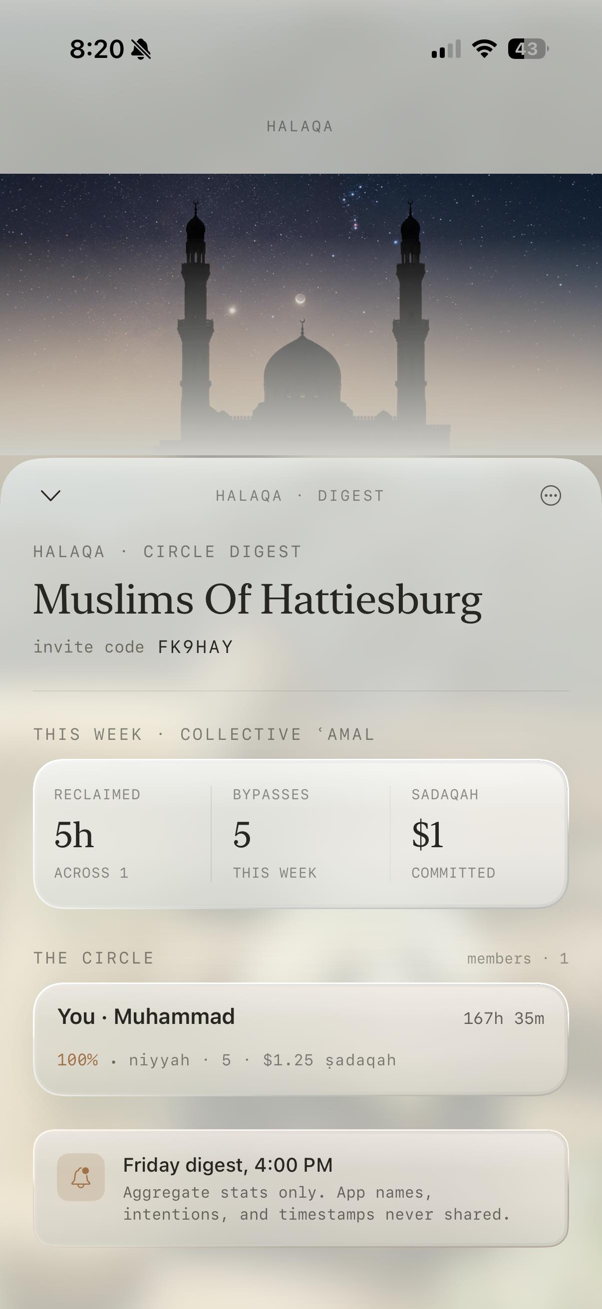 Halaqa circle digest