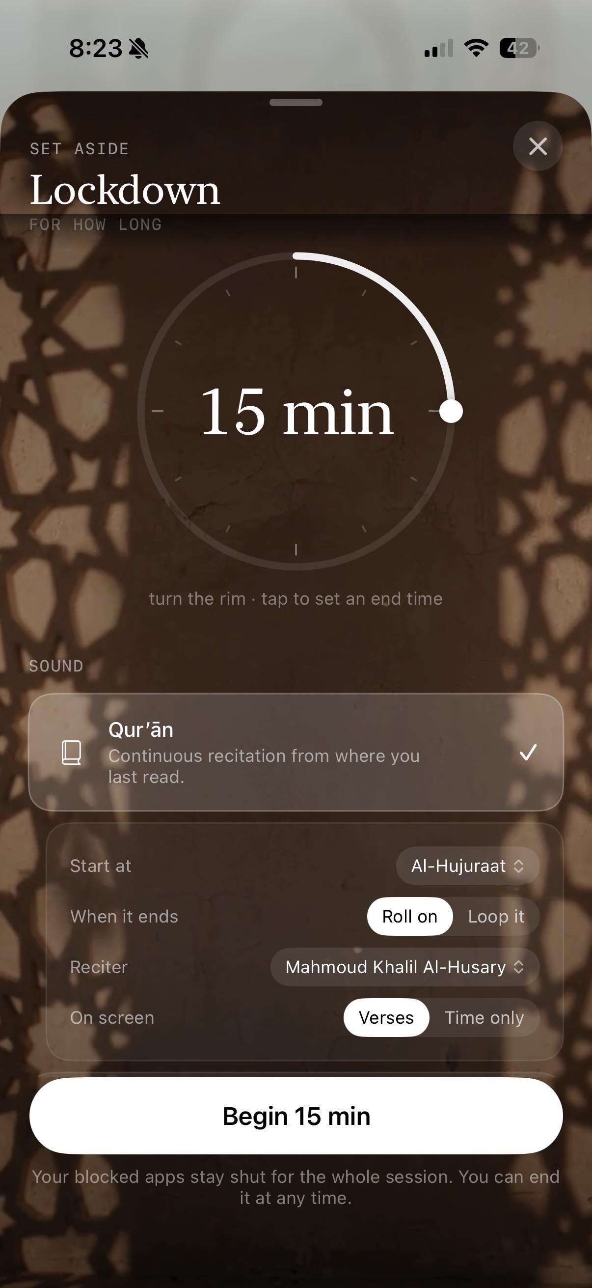 Lockdown: the duration dial and sound bed